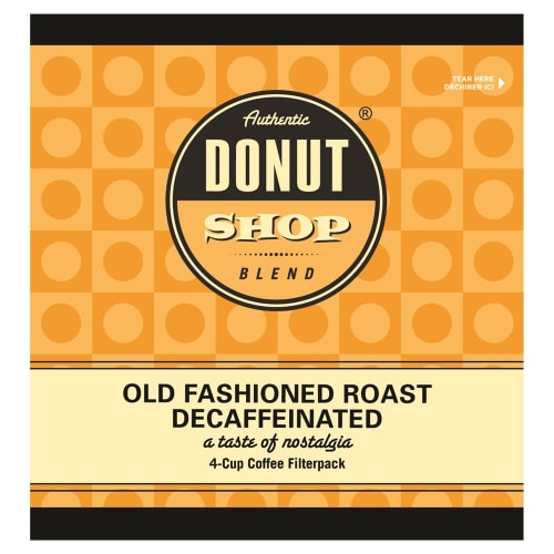 Donut Shop Blend 4-Cup Soft Pod Coffee, Decaf